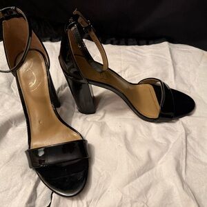 Sam Edelman Yaro Black Patent Leather Heels